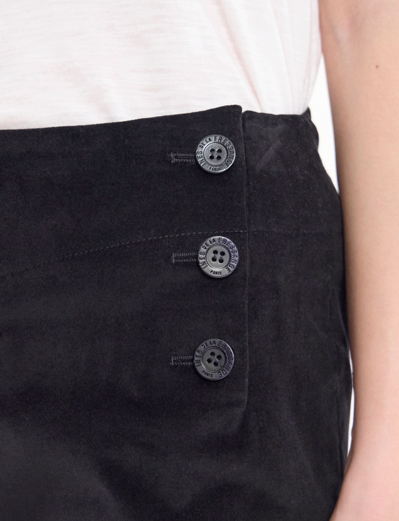 Gabriel trousers in smooth black velvet