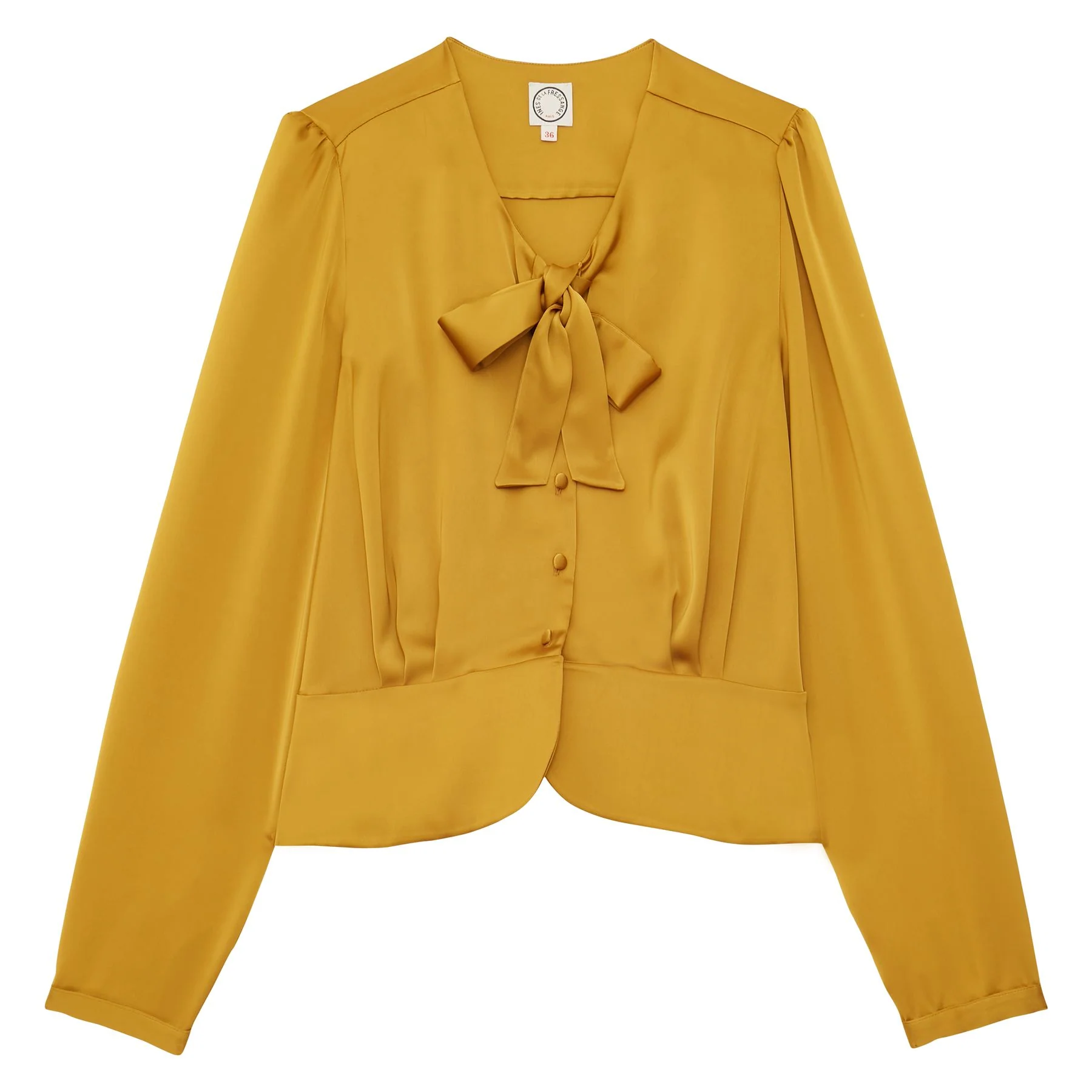 Emeline mustard top