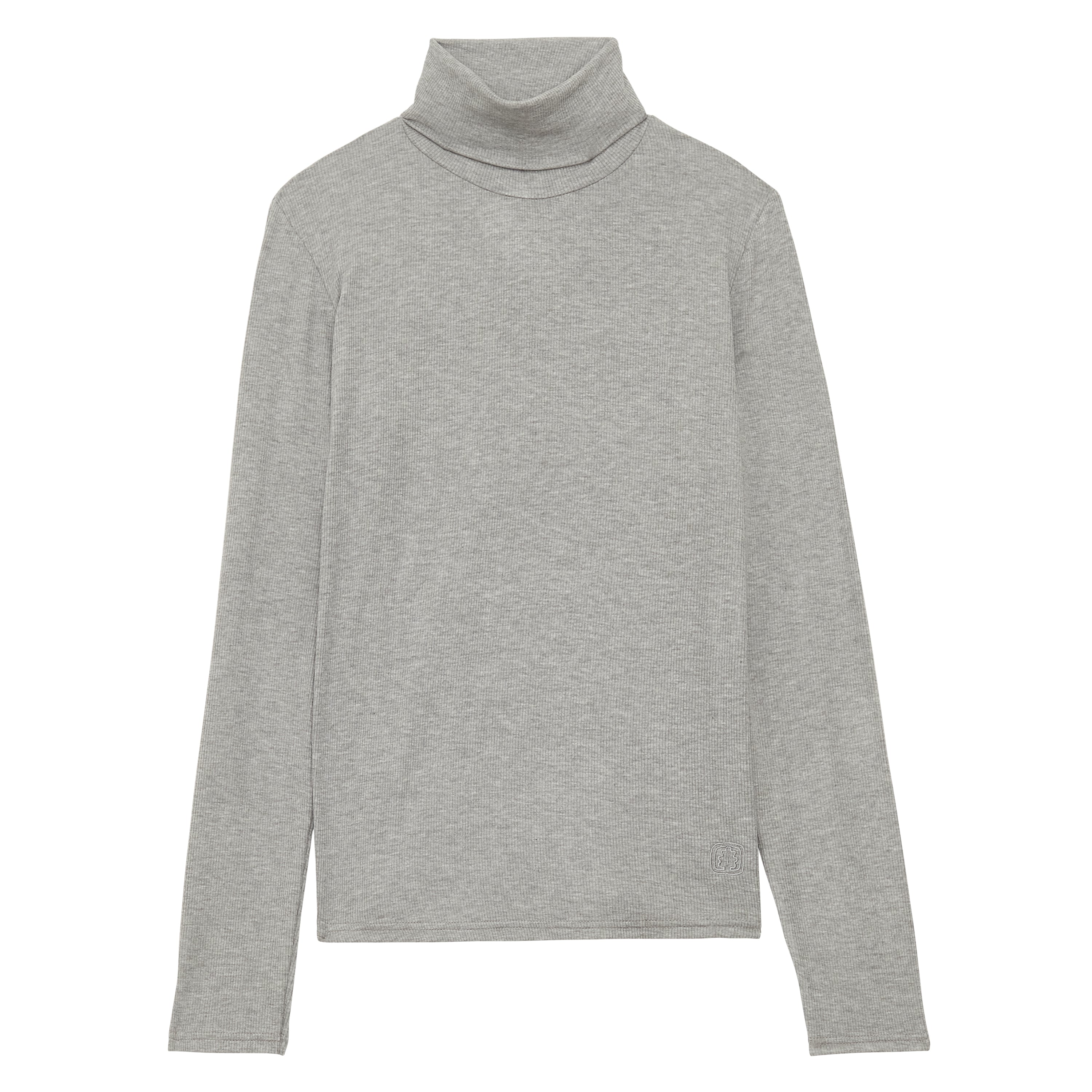 T-shirt dolcevita grigia Matthieu