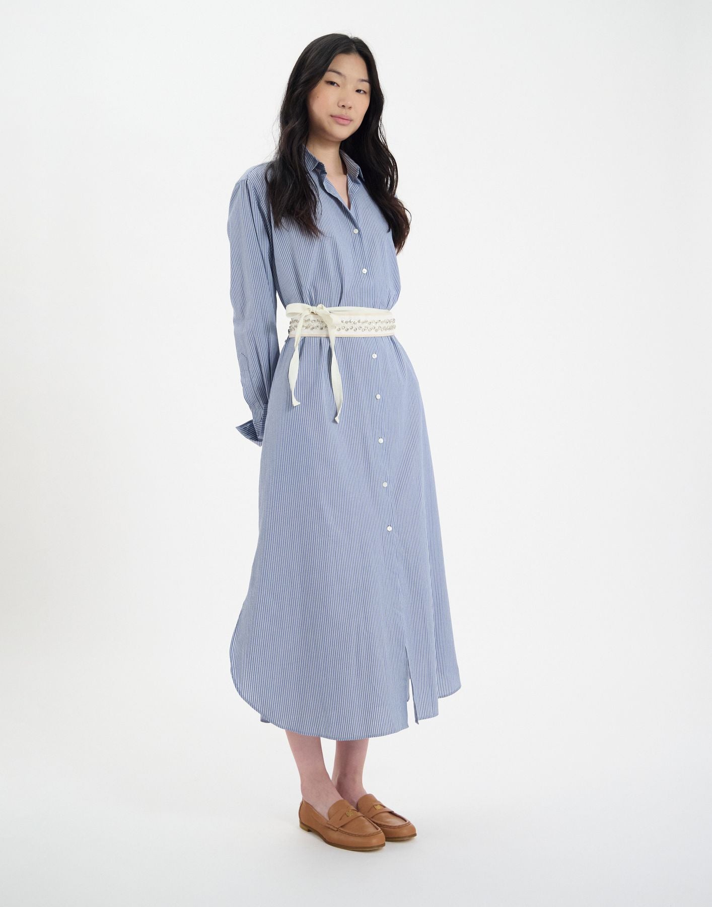 Nelly ecru organic cotton belt
