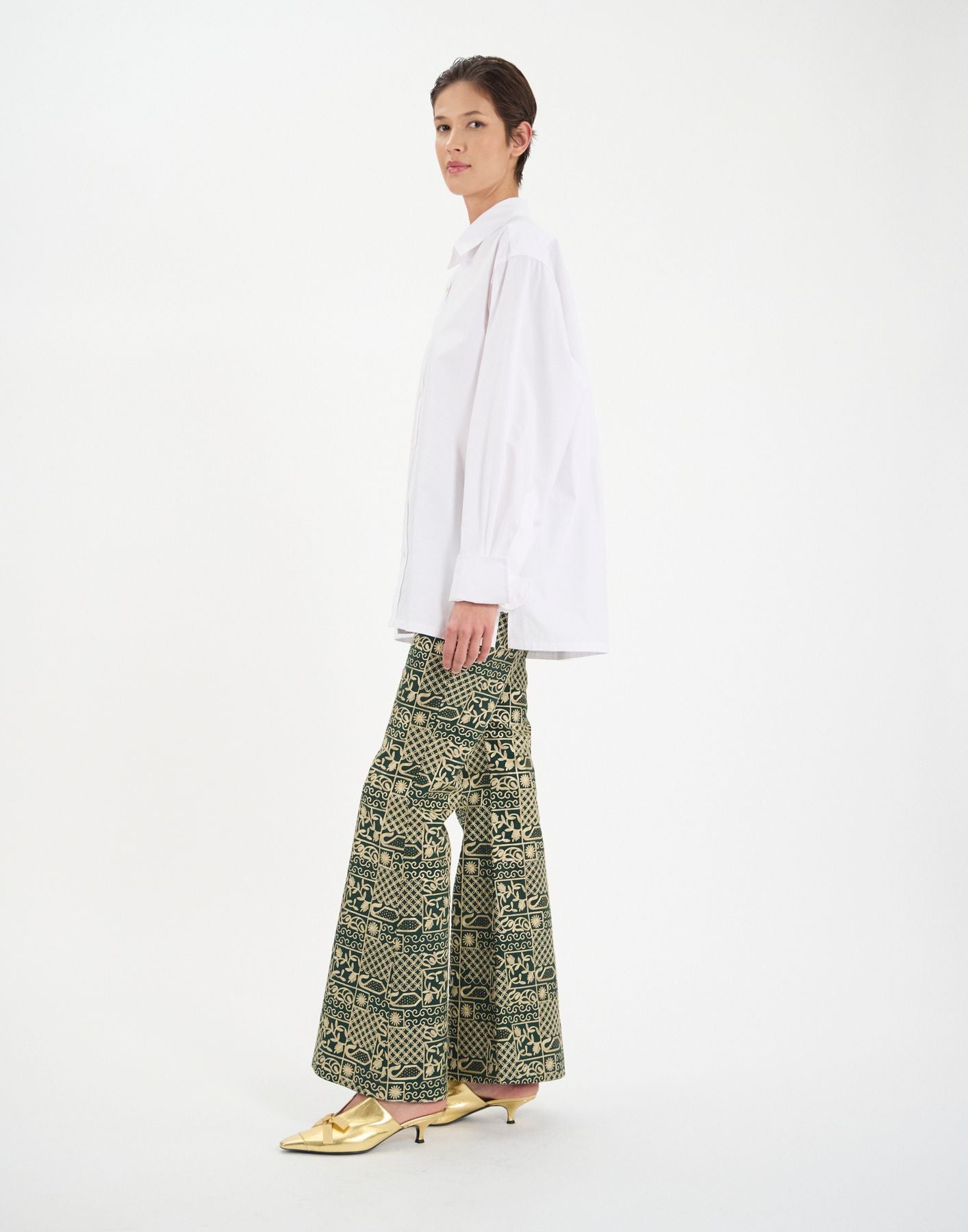 Nova shirt in white linen blend
