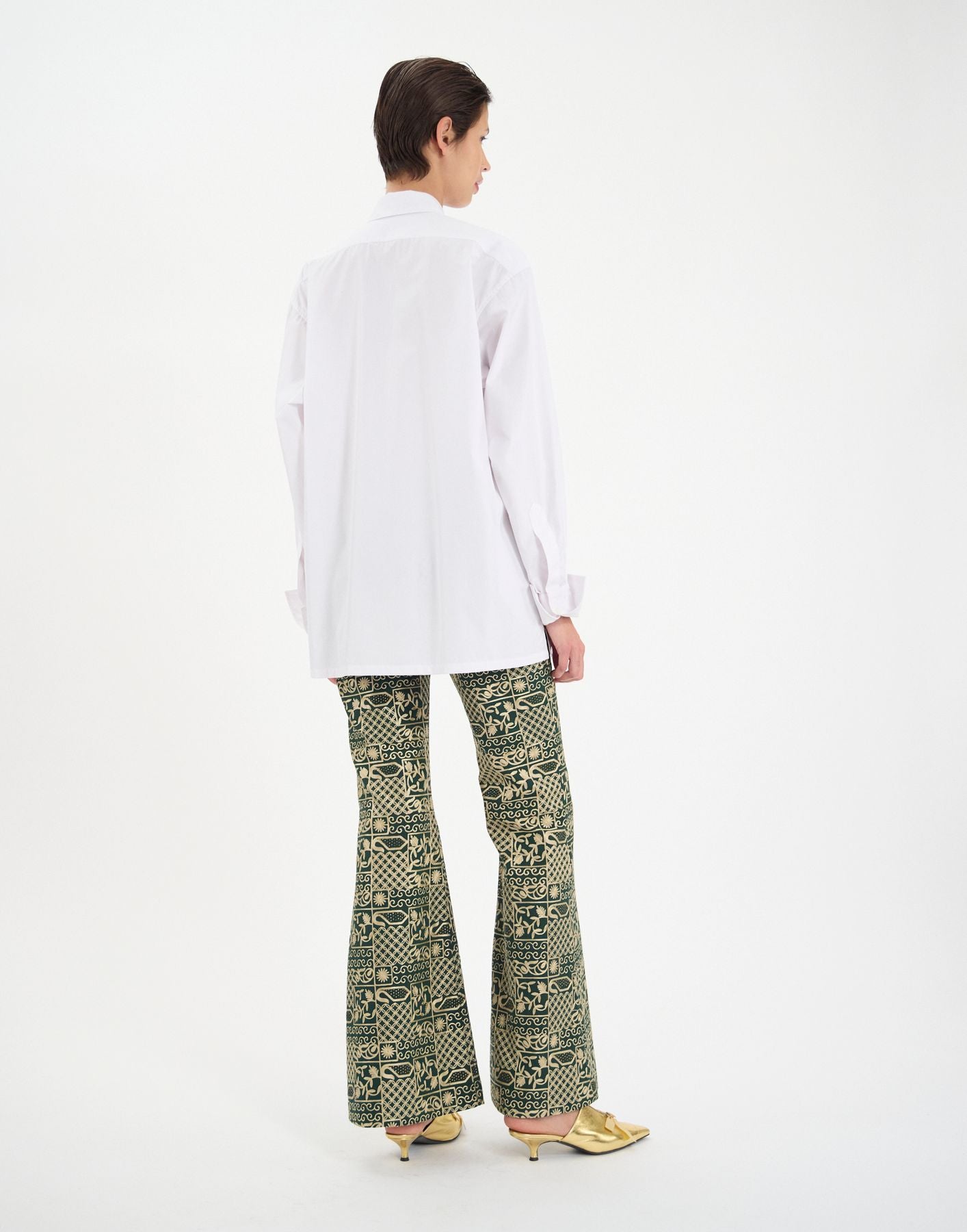 Nova shirt in white linen blend