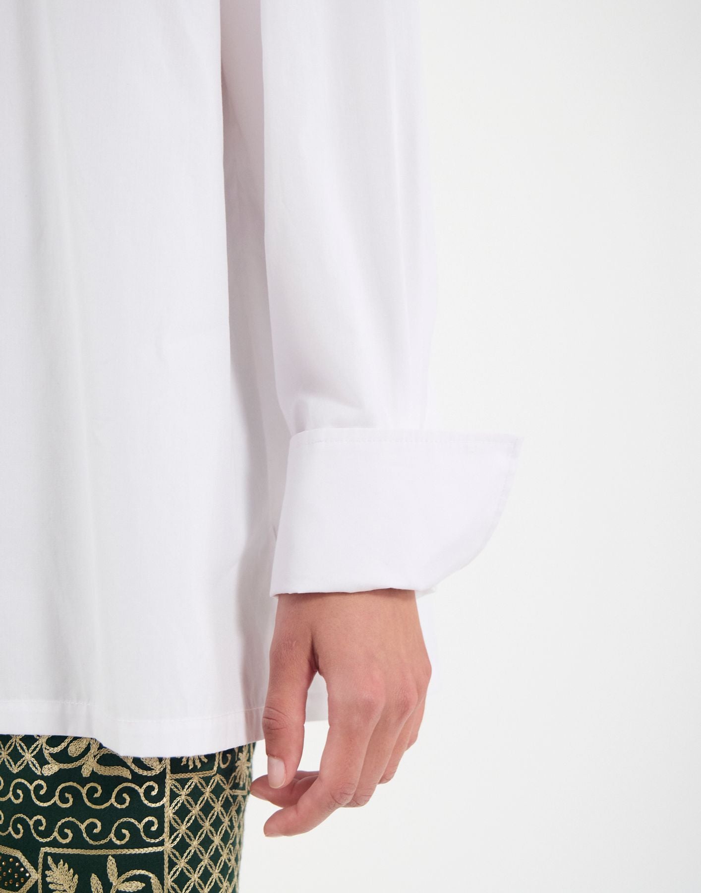 Nova shirt in white linen blend