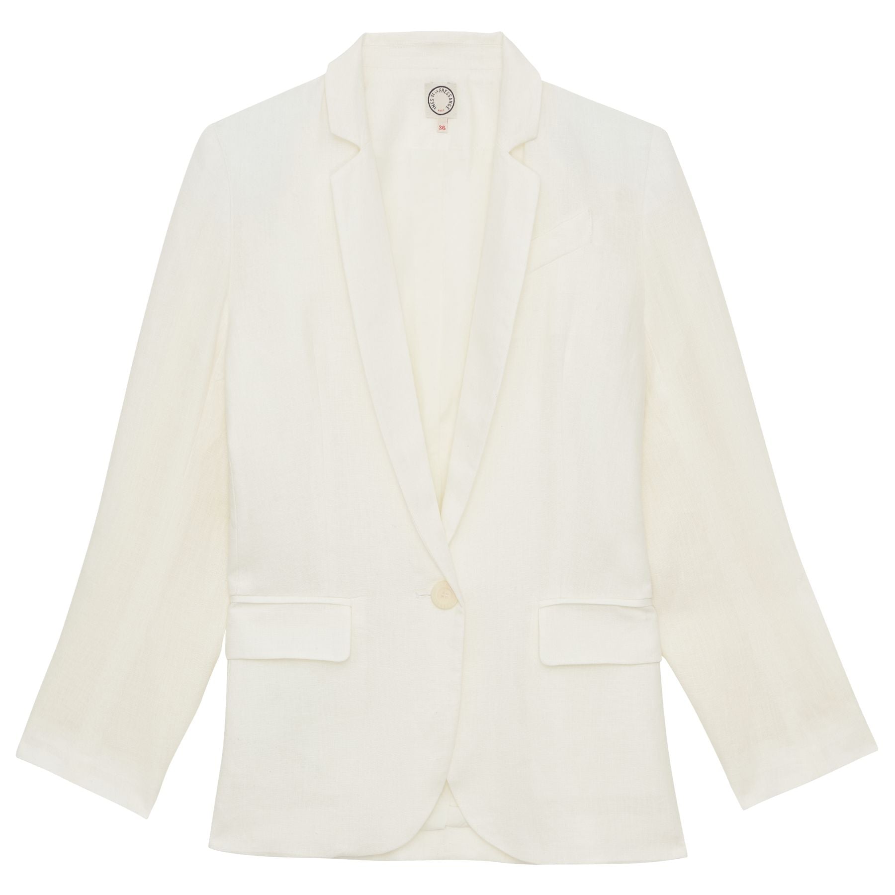 Chaqueta Bruna de lino blanco