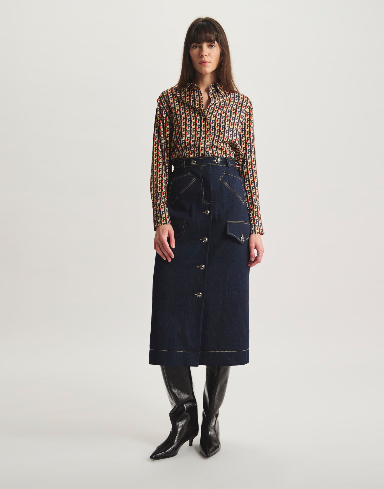 Eral long skirt in cotton