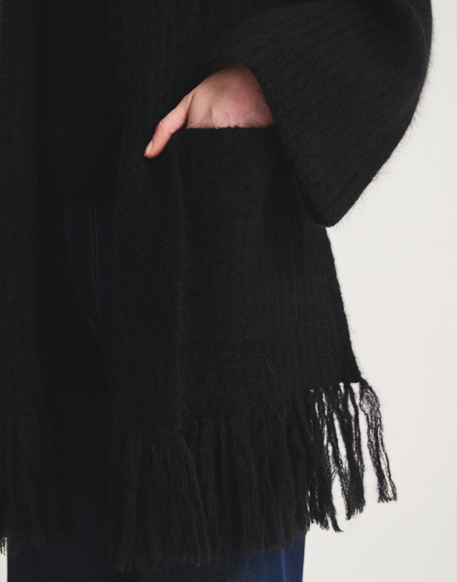 Aurelien mohair knit cardigan