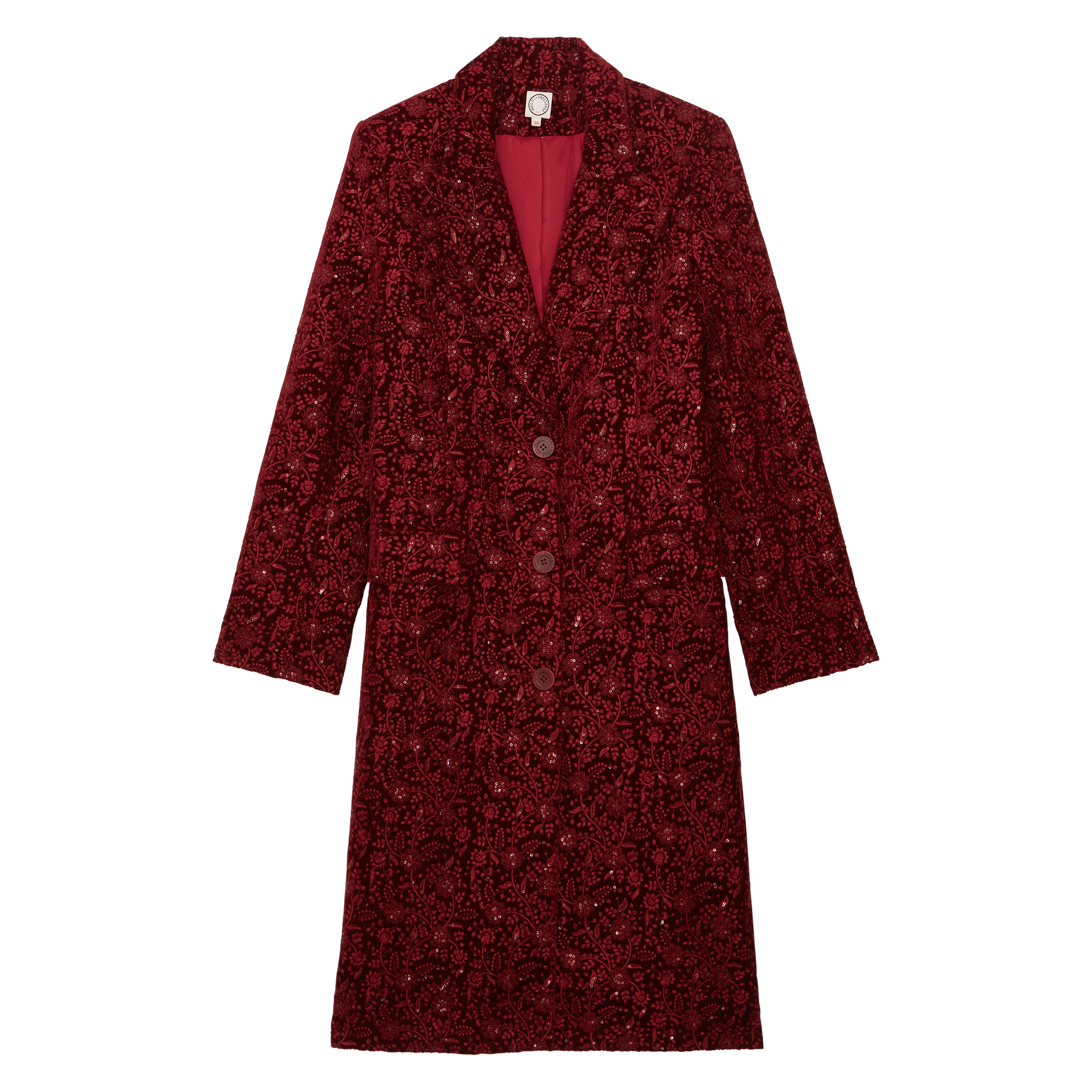 Cappotto ricamato Zahee