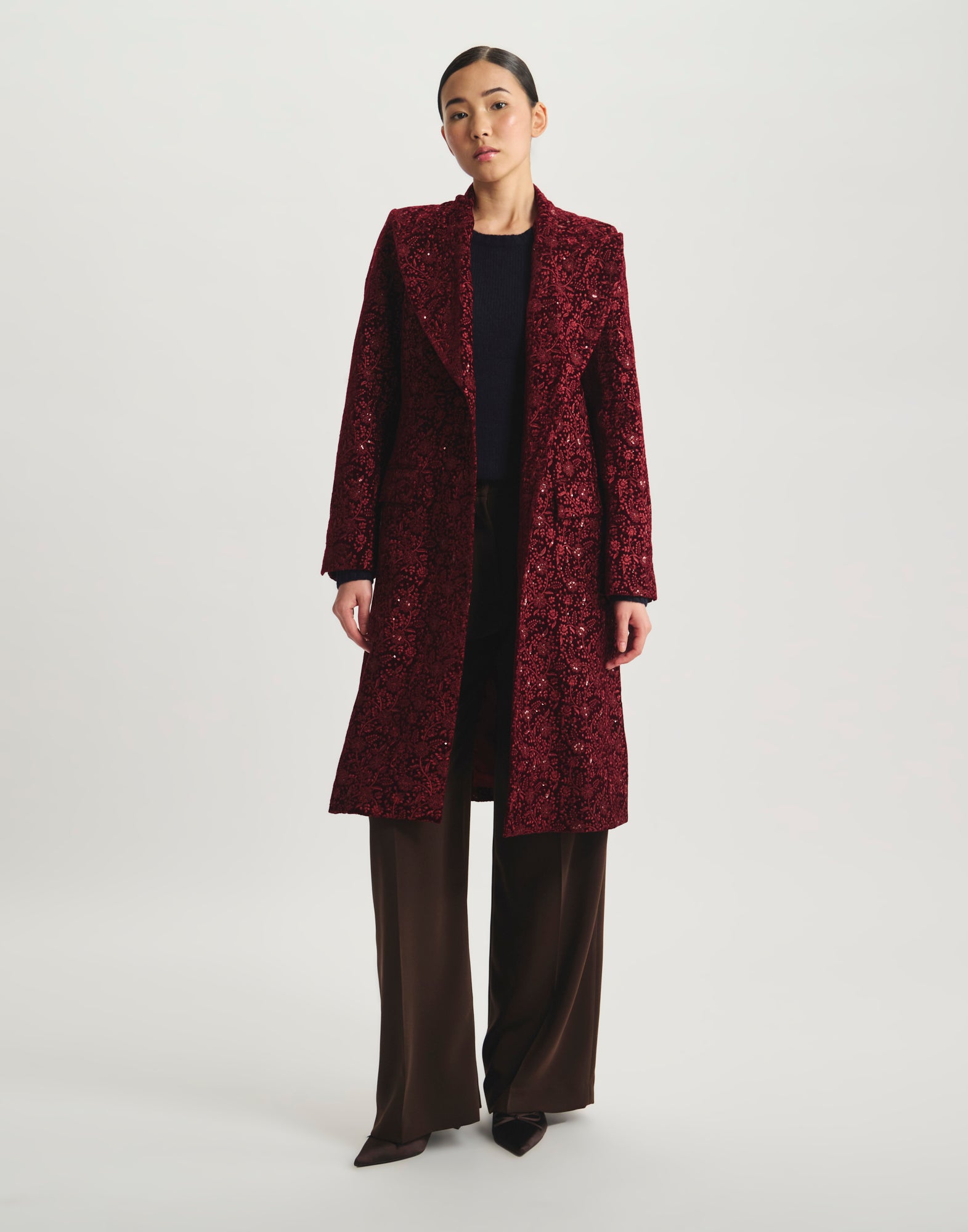 Cappotto ricamato Zahee