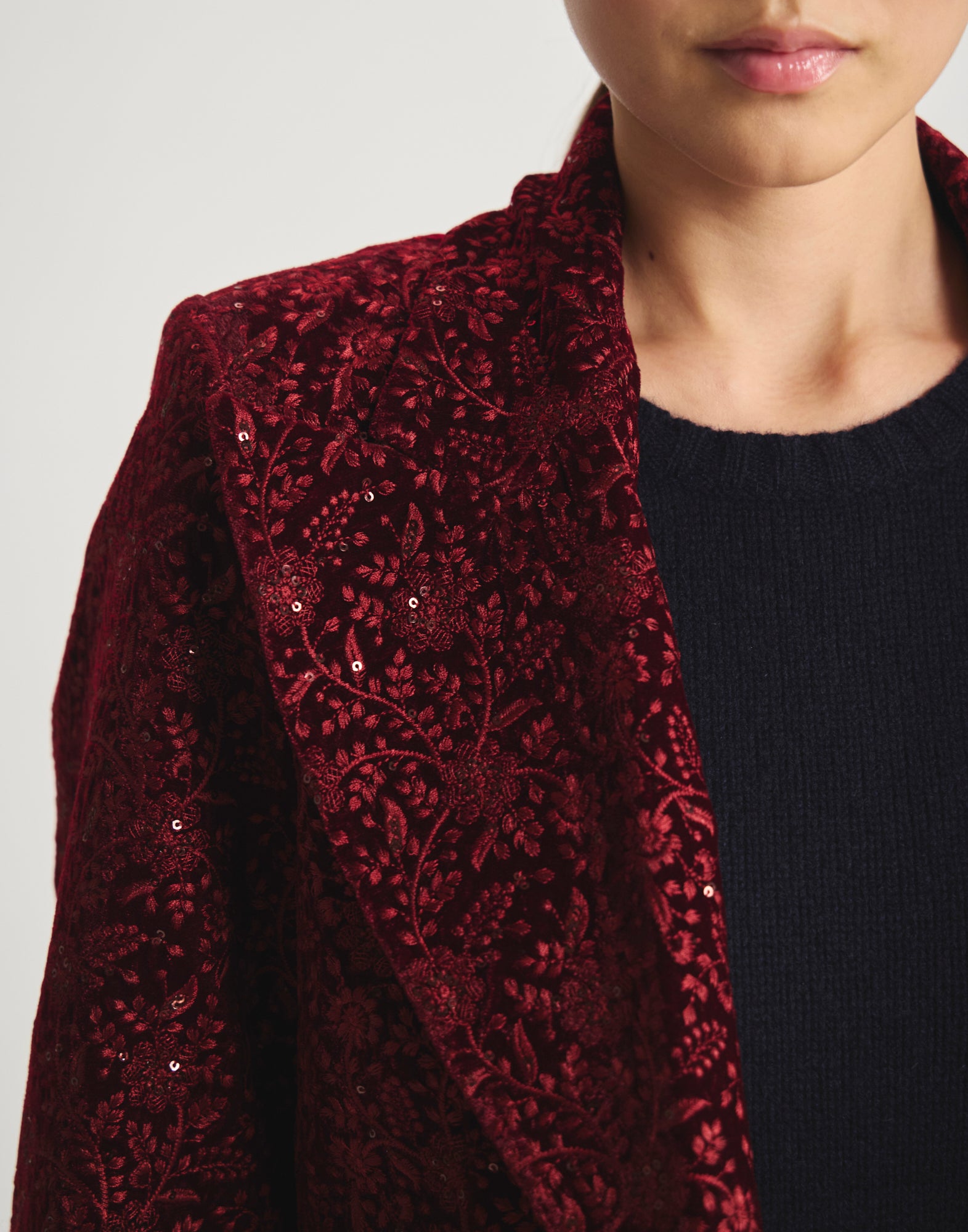 Cappotto ricamato Zahee