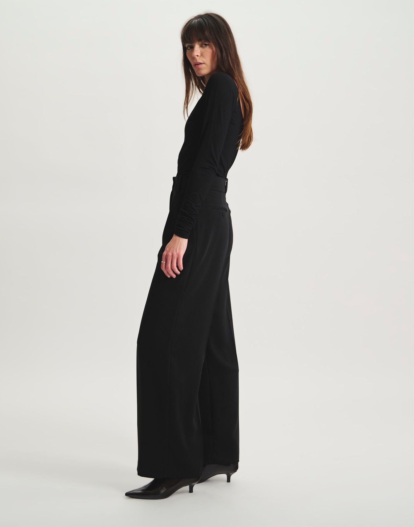 Pantaloni Marlène con pinces