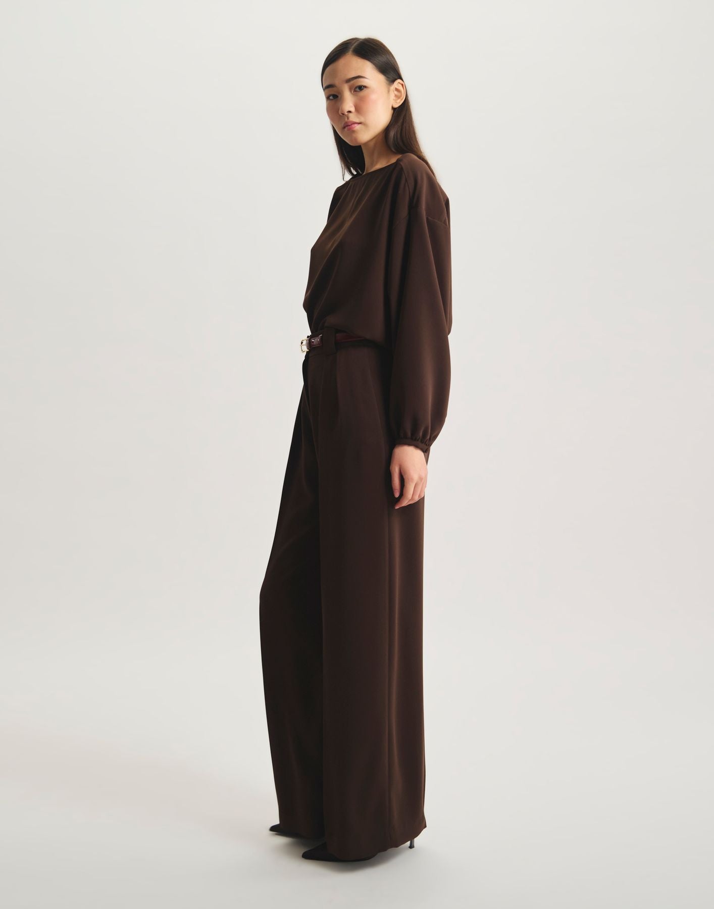 Pantaloni Marlène con pinces