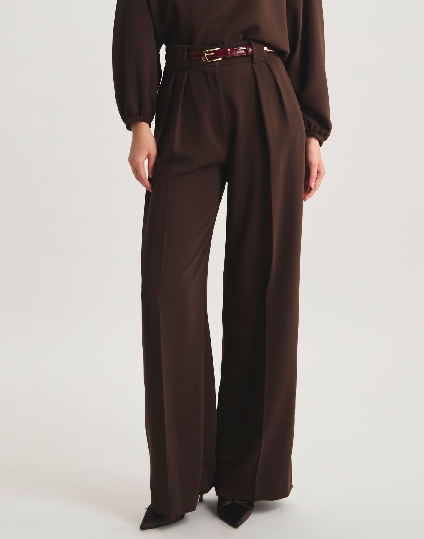 Pantaloni Marlène con pinces