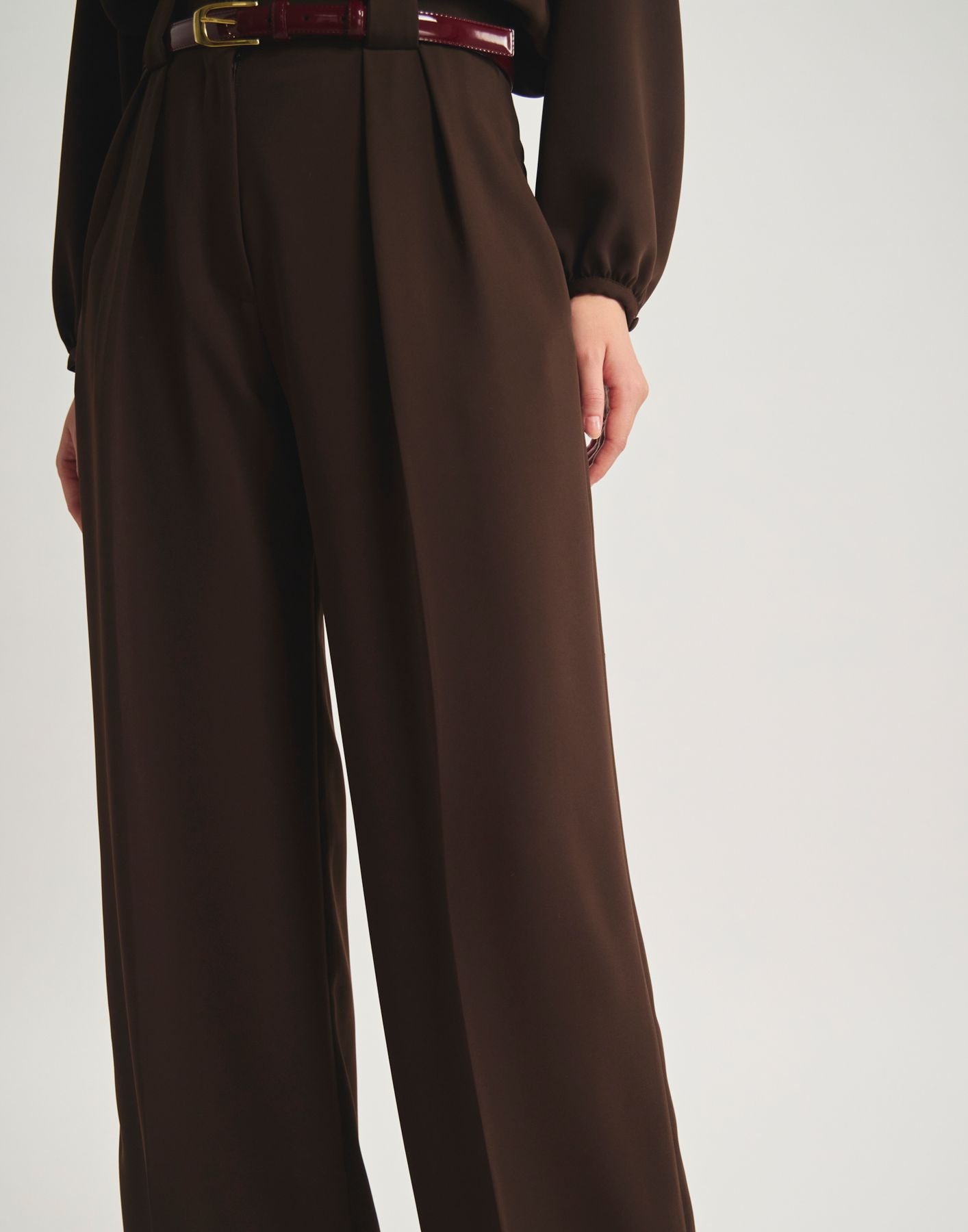 Pantaloni Marlène con pinces
