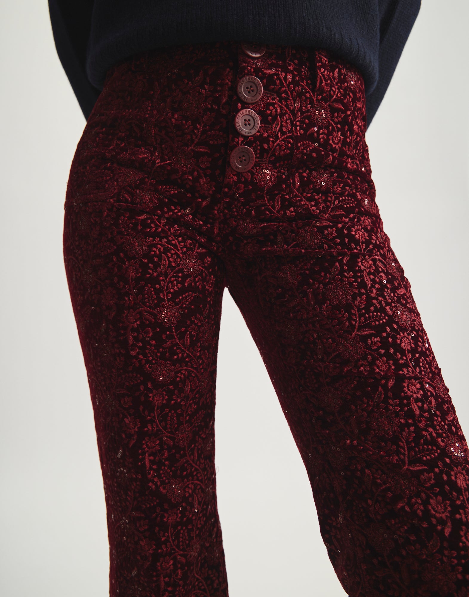 Pantalon Charlotte brodé