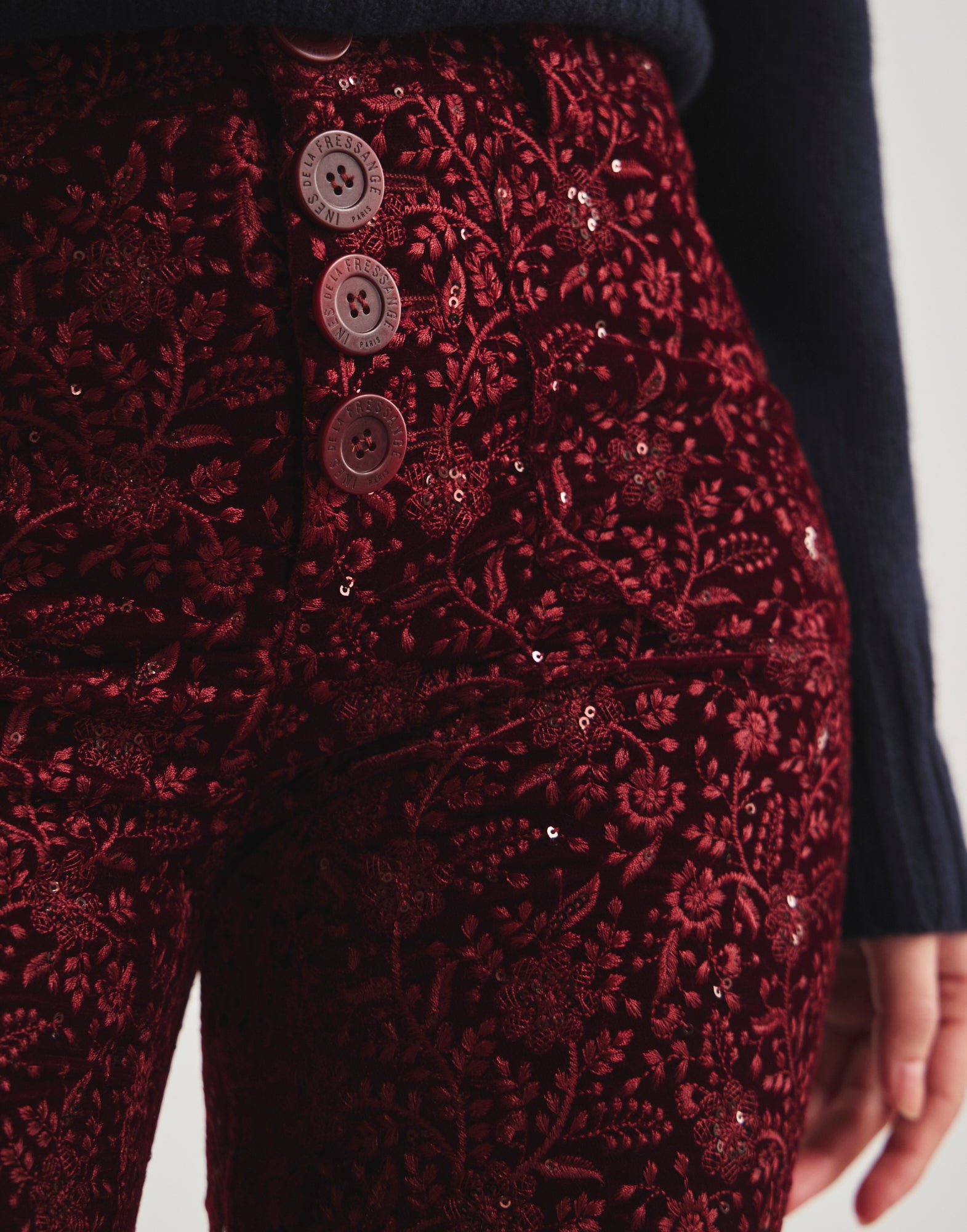 Pantalon Charlotte brodé