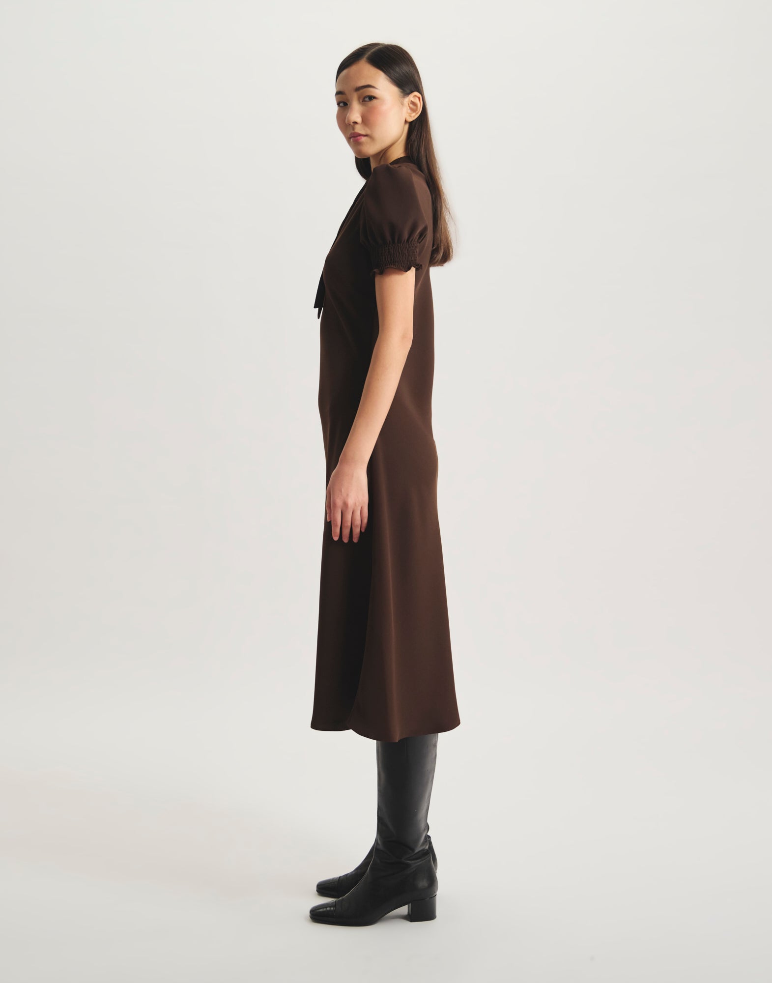 Fluid cherry dress