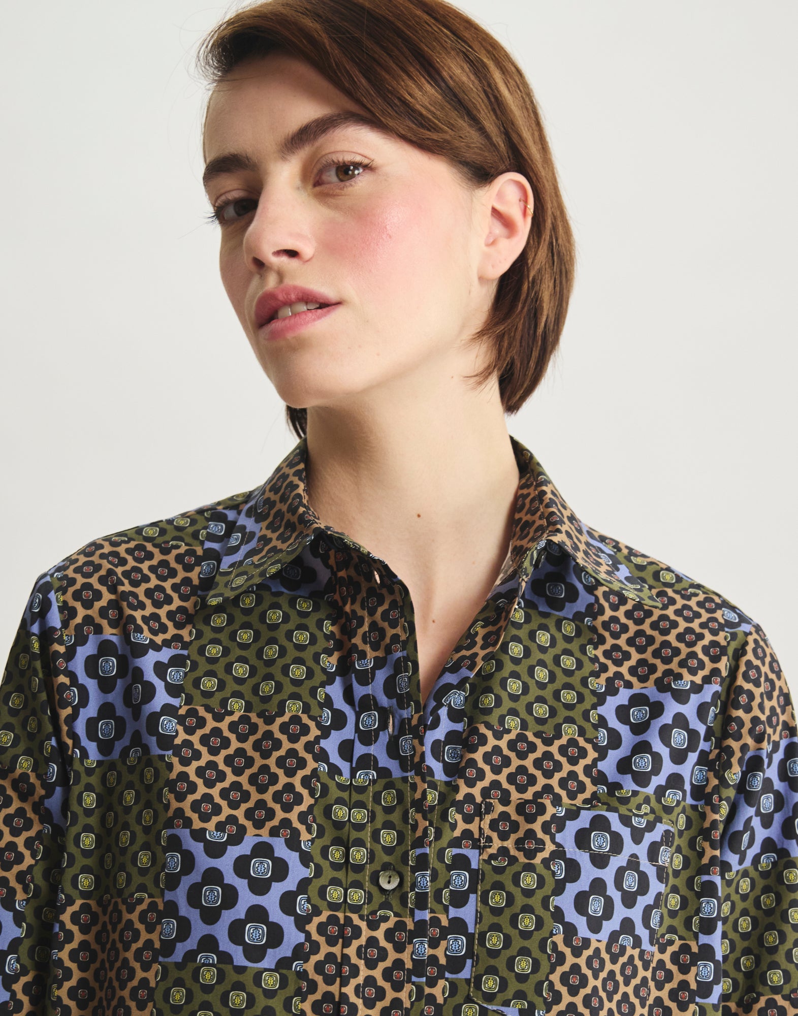 Maureen cotton floral shirt