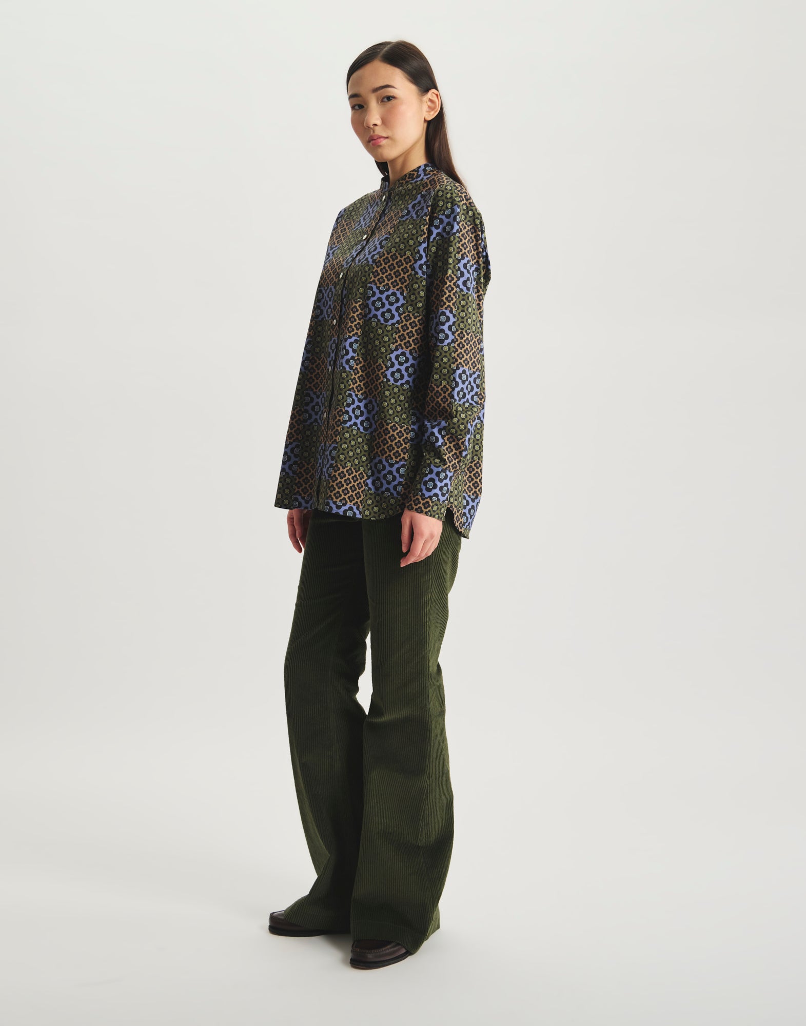Ollie cotton floral shirt