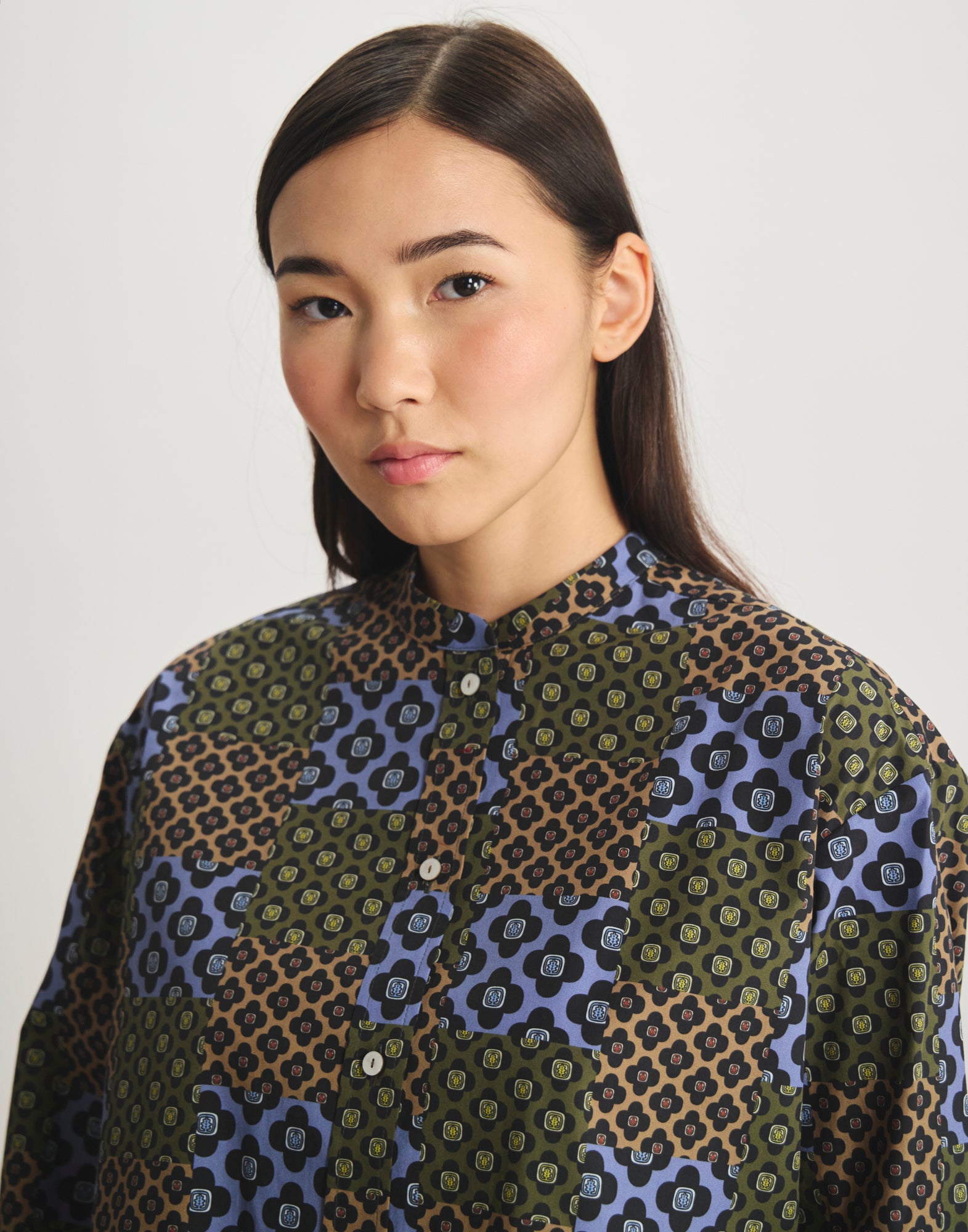 Ollie cotton floral shirt
