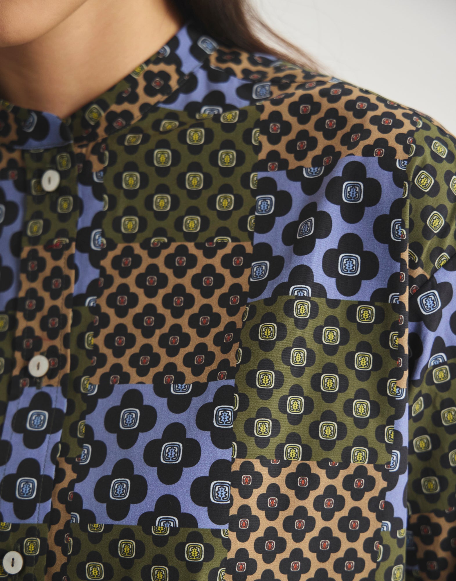 Ollie cotton floral shirt