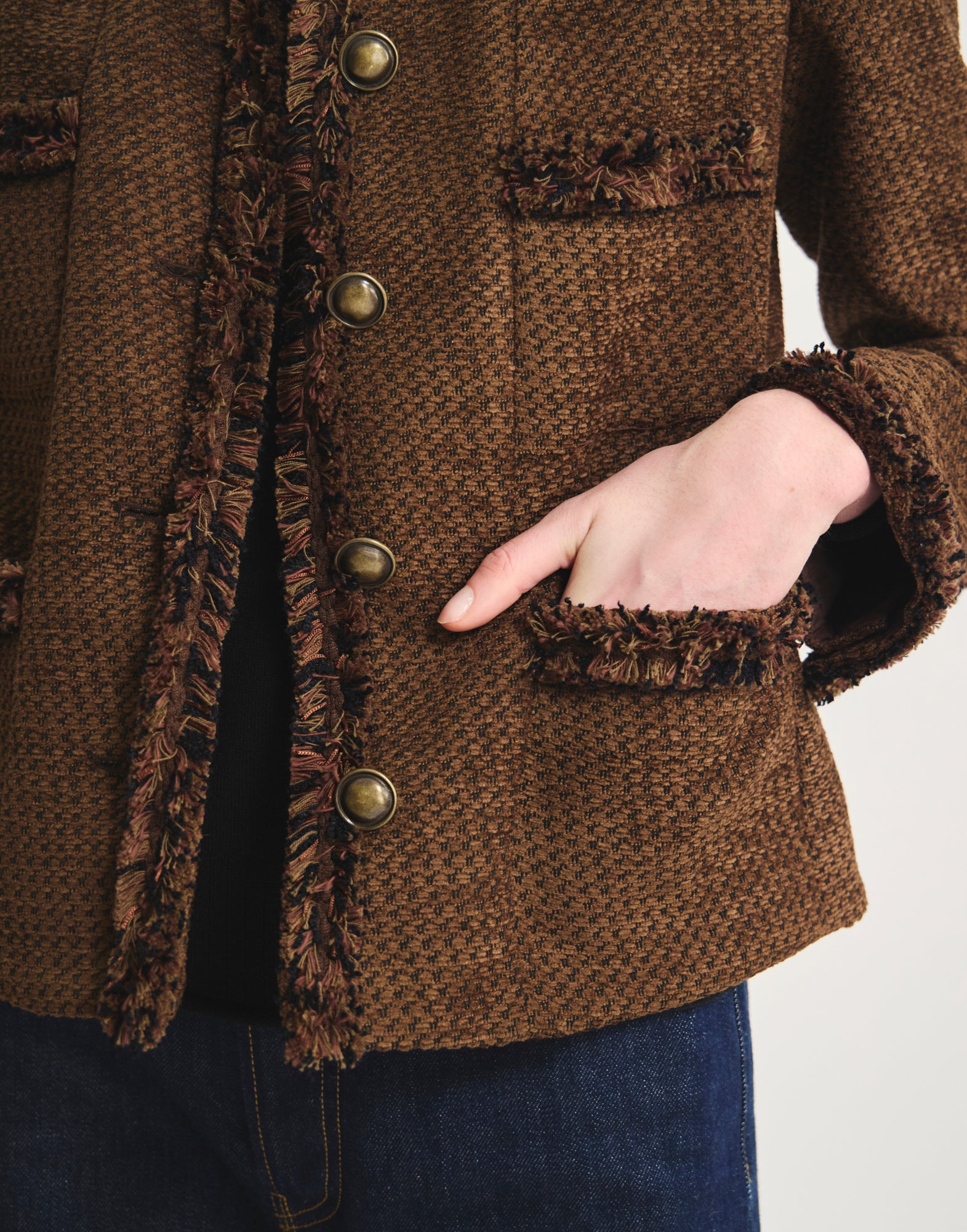 Veste Adelaïde avec galons tissés