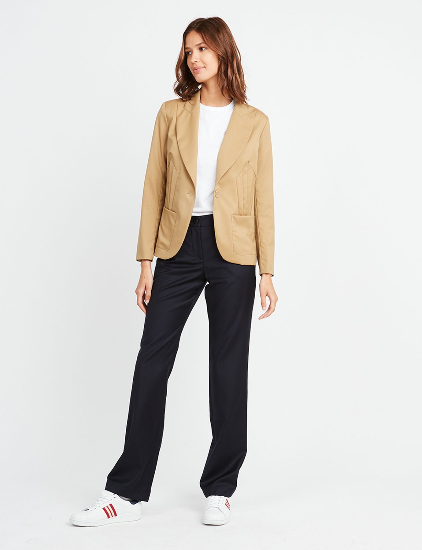 Chaqueta camel Garance
