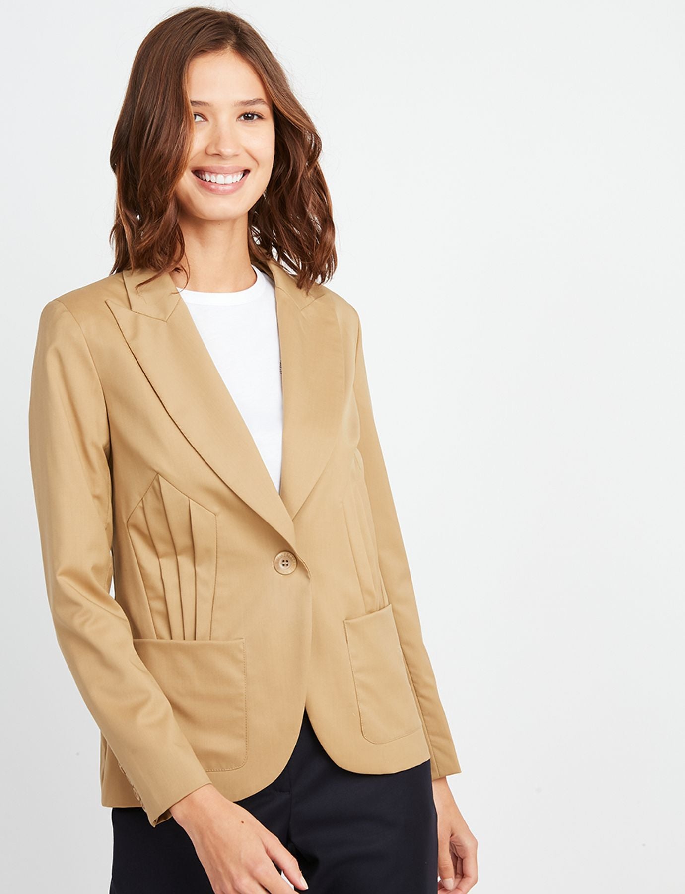 Chaqueta camel Garance