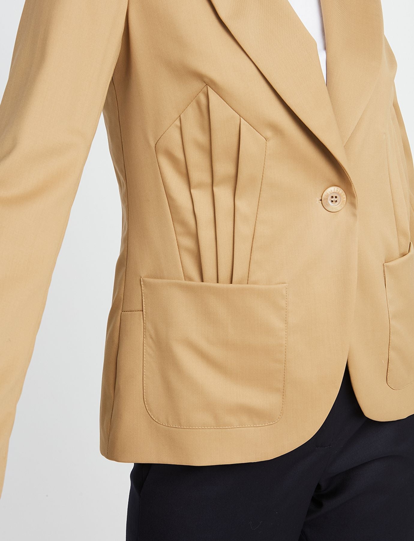 Chaqueta camel Garance
