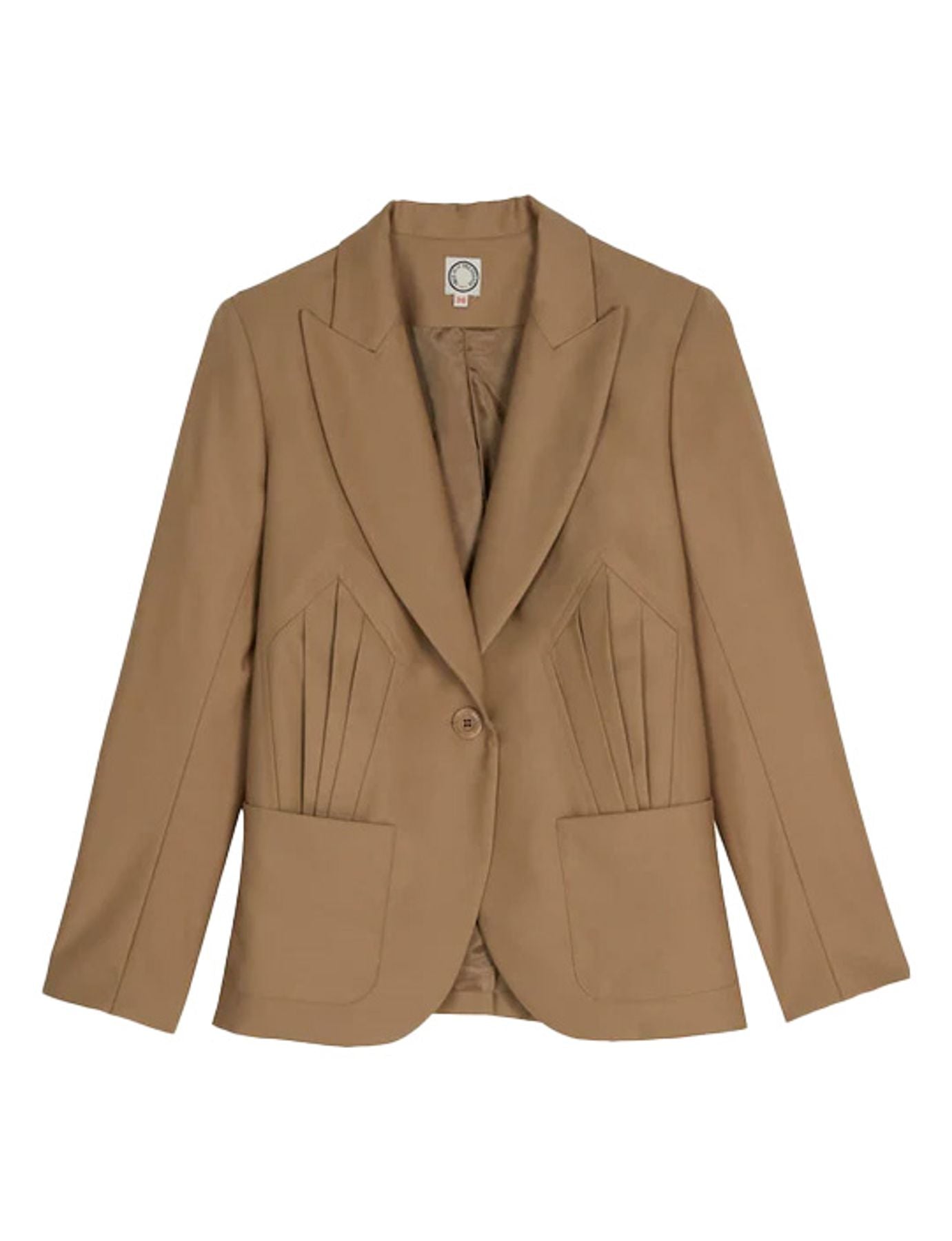 Chaqueta camel Garance