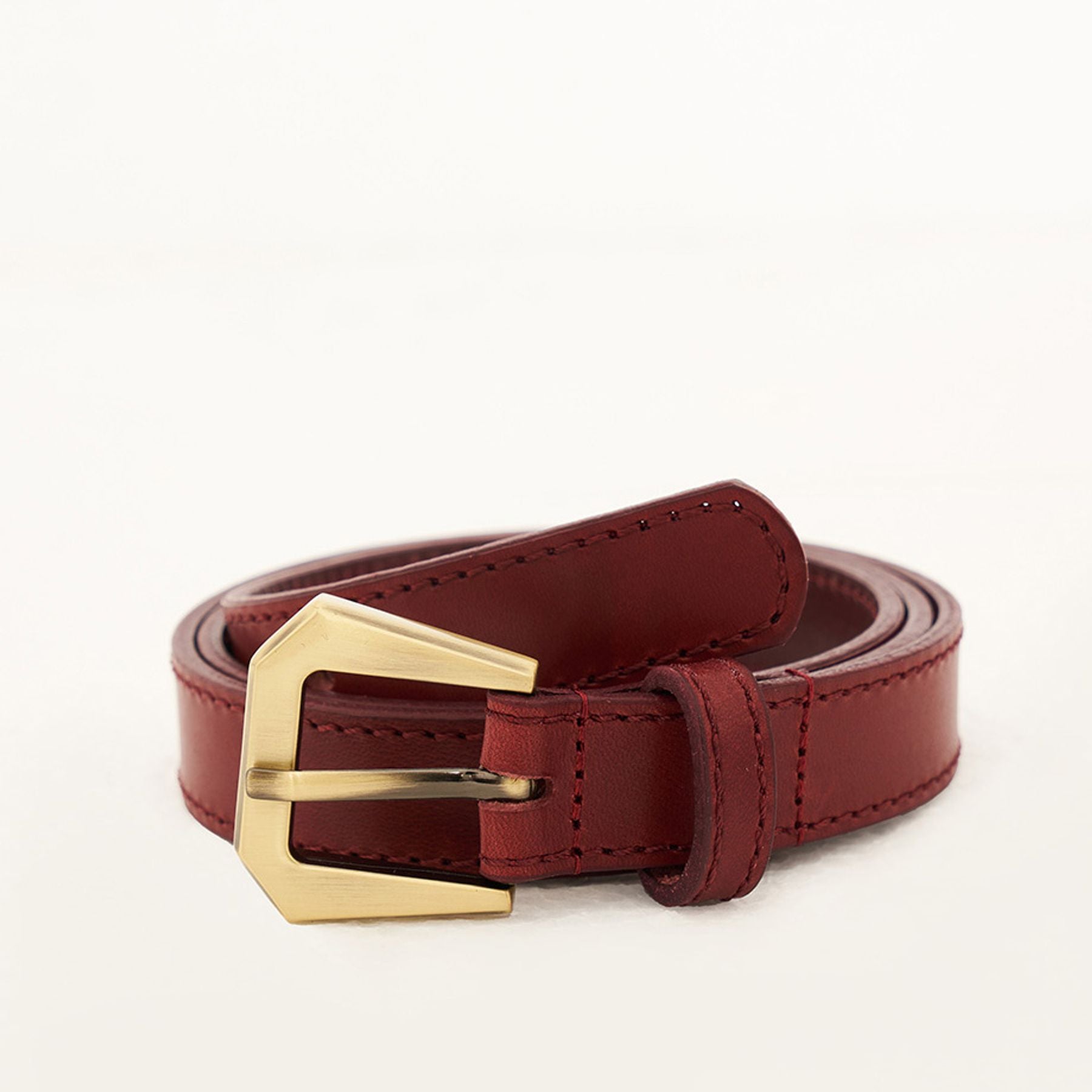 Augustine burgundy belt