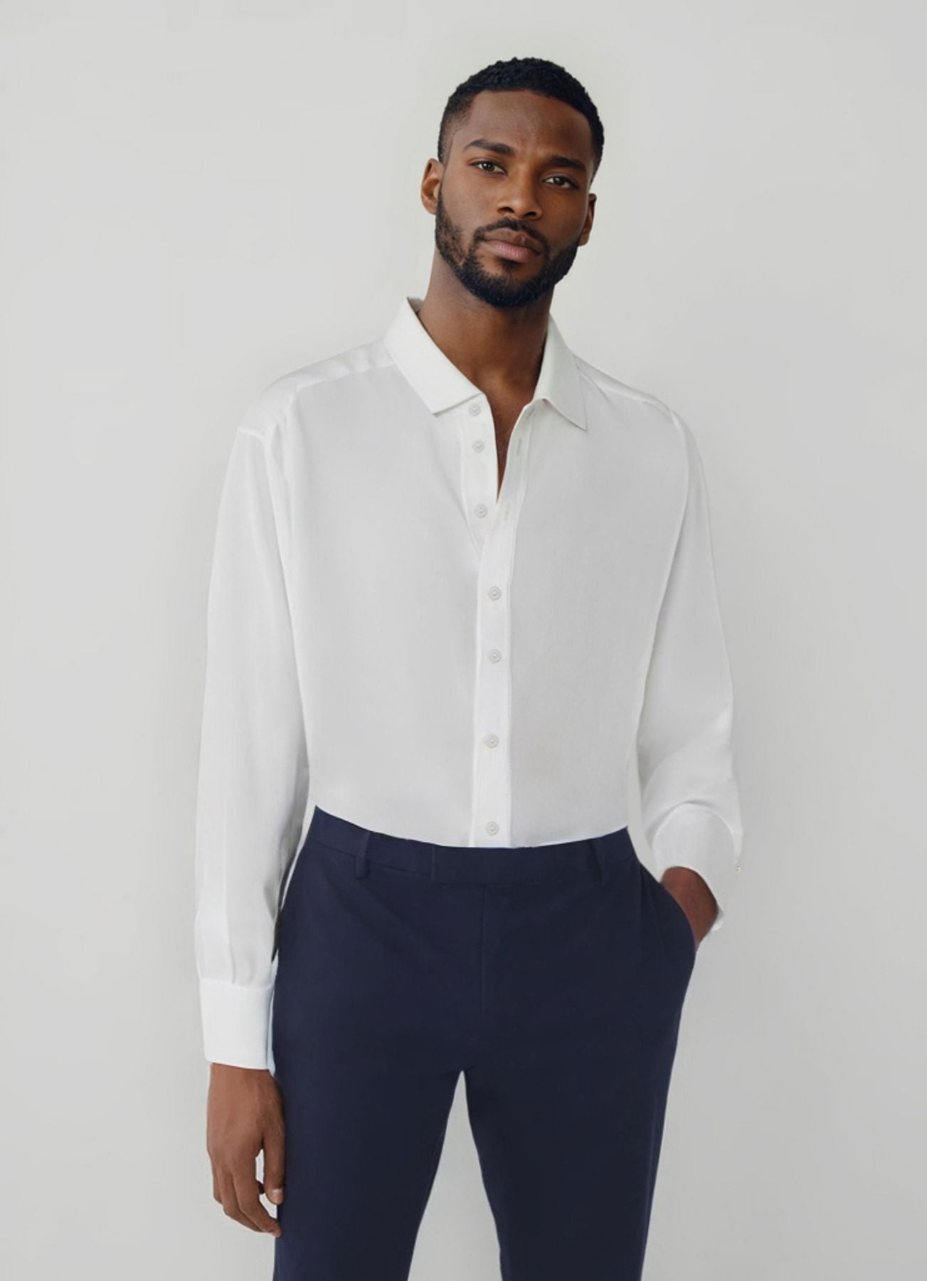 Camisa blanca de hombre Julien