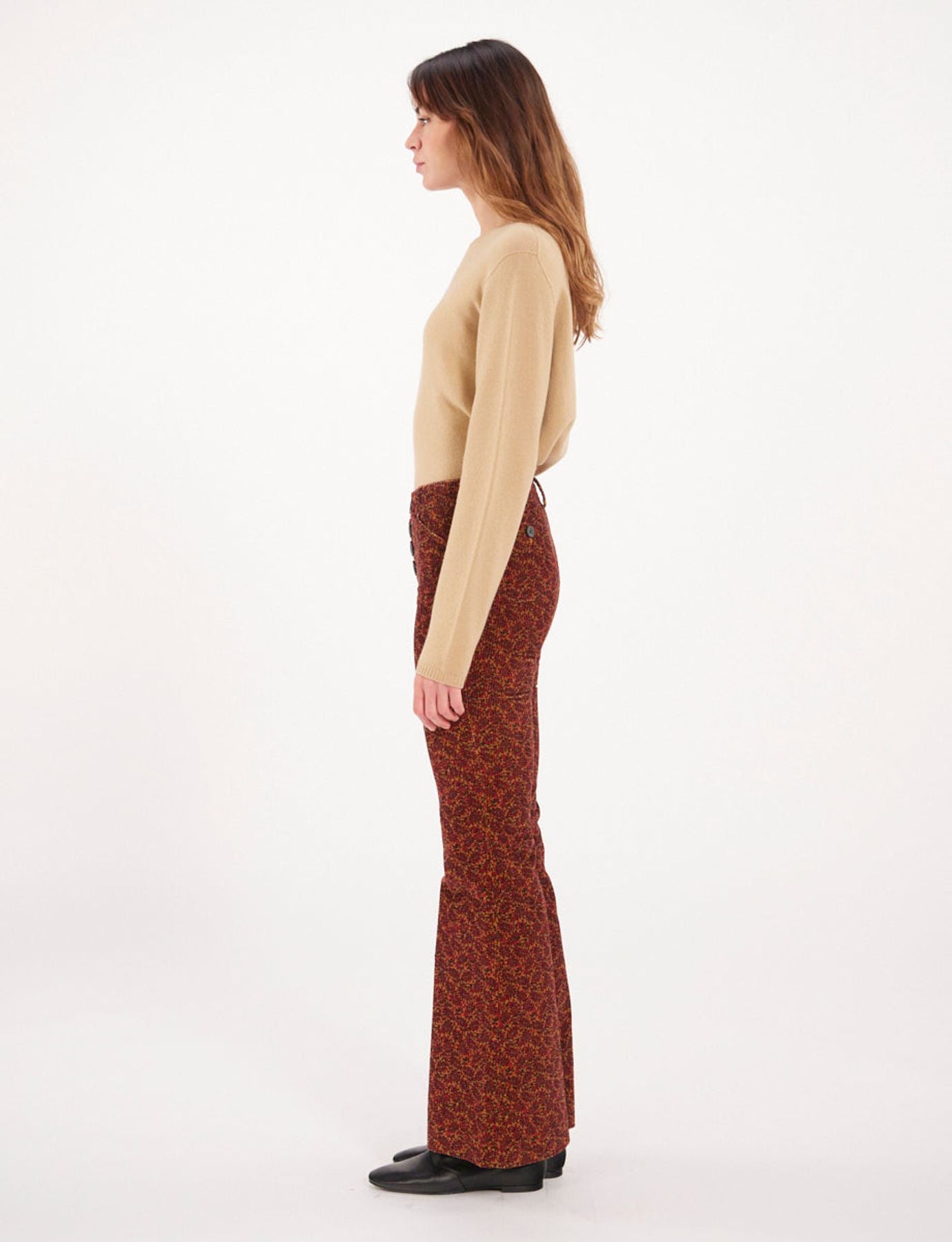 Pantalón Charlotte con estampado óxido