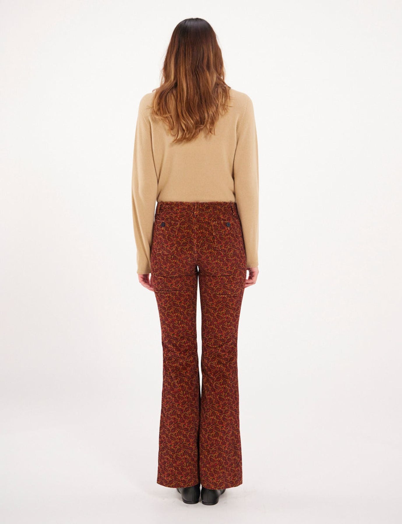 Pantalón Charlotte con estampado óxido