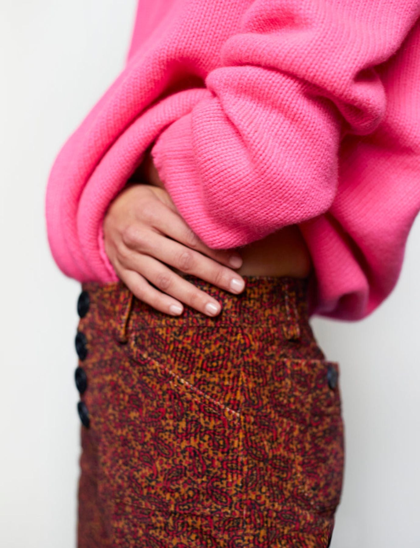 Pantalón Charlotte con estampado óxido