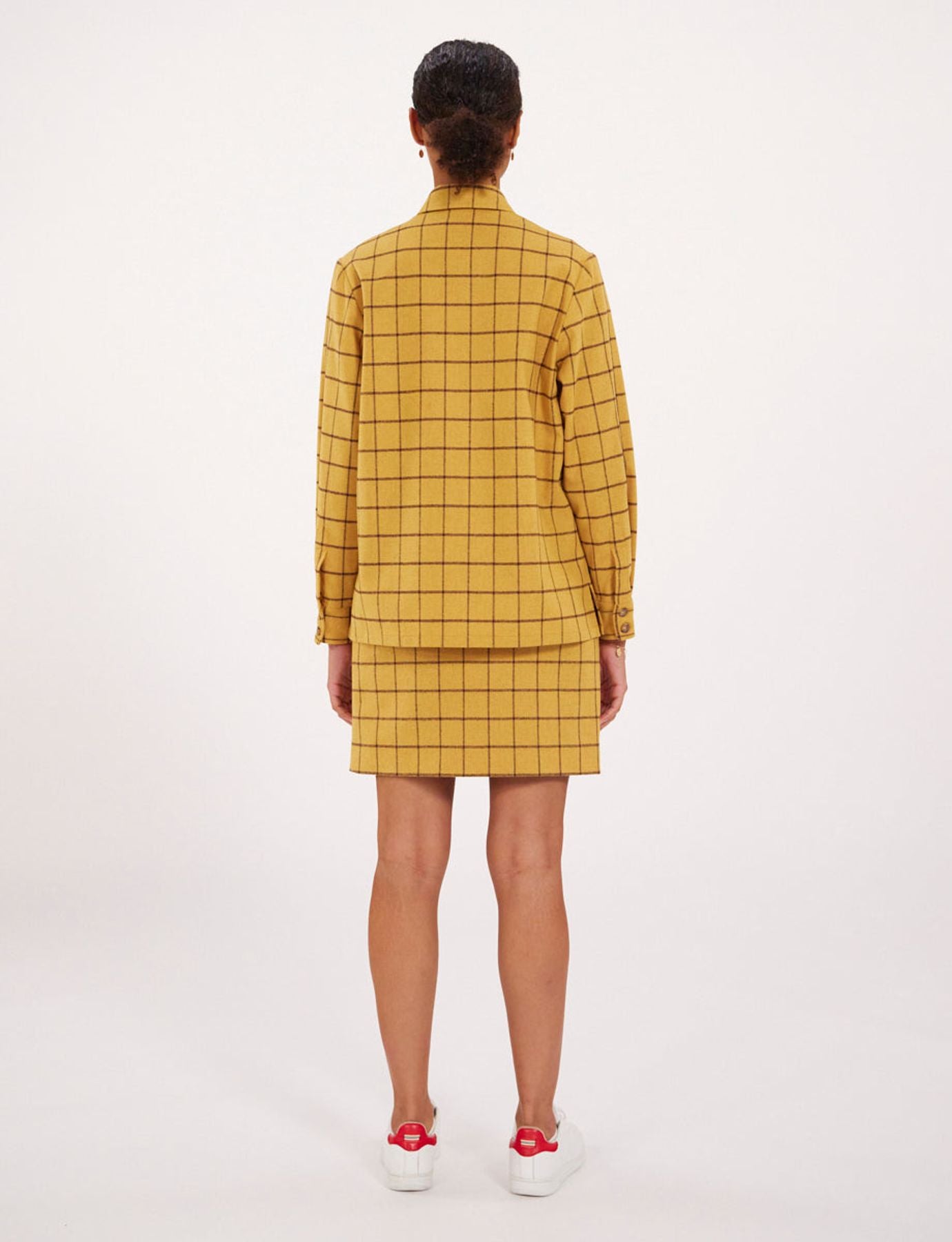 Cassia ochre check shirt