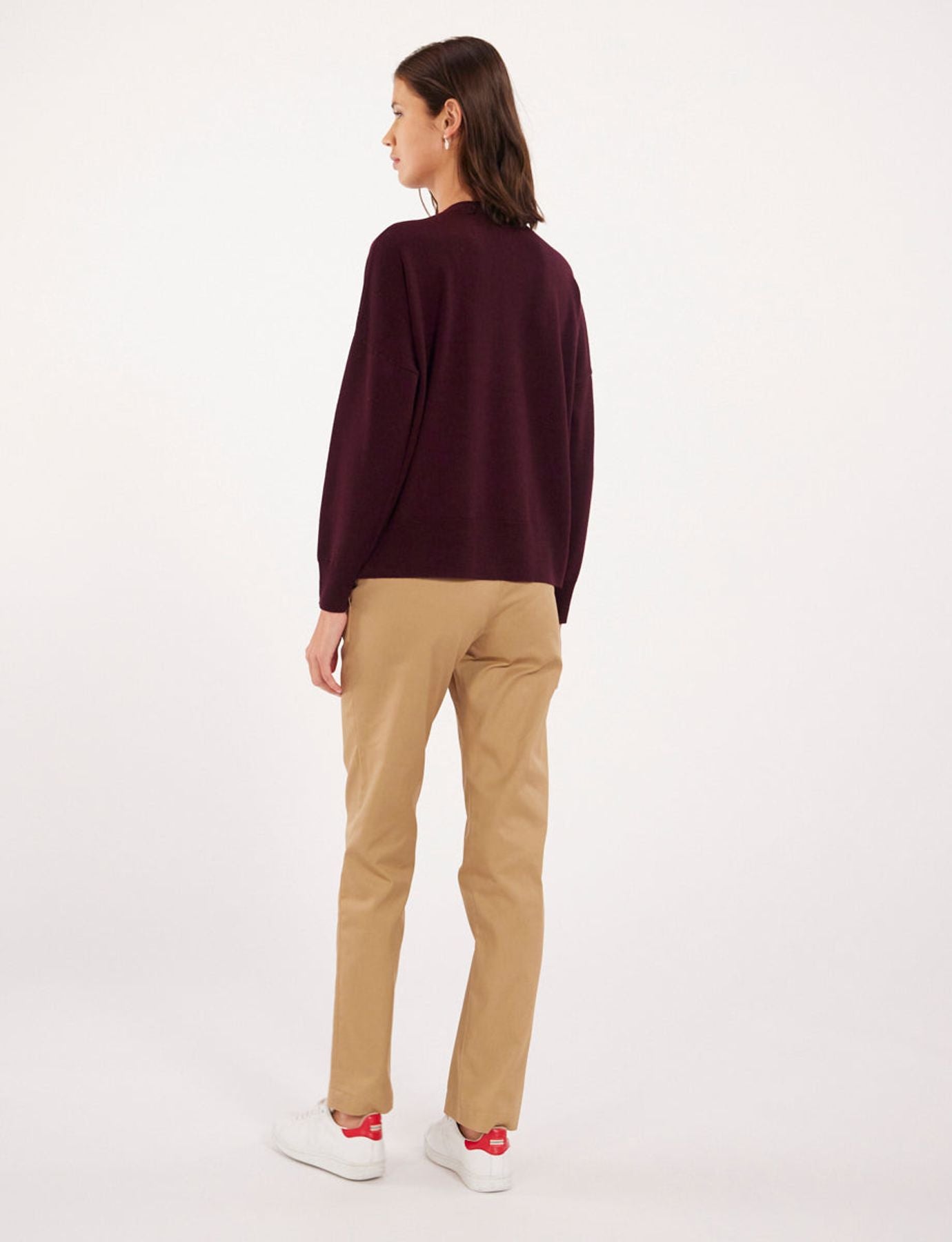 Alessia plum wool sweater