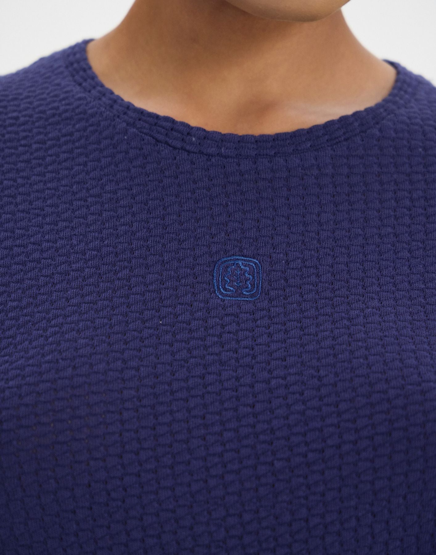 Camiseta Paul a rayas de algodón azul marino