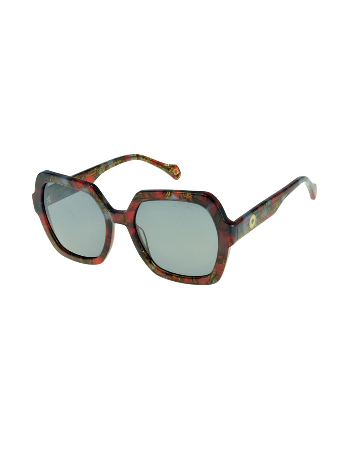 Monica red sunglasses