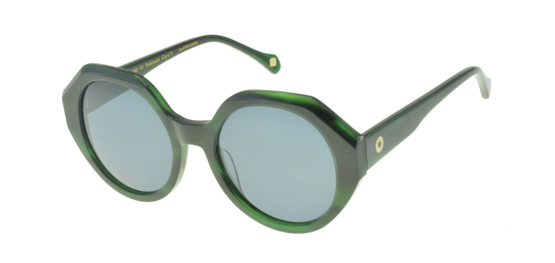 Gafas de sol Ornella jaspeadas en verde