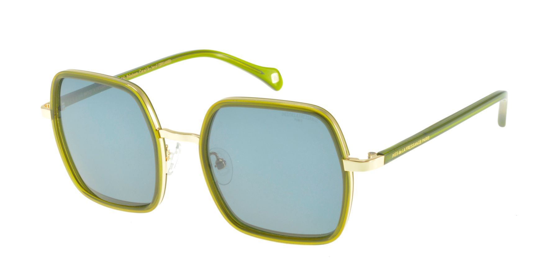 Gafas de sol Katherine crystal green gold