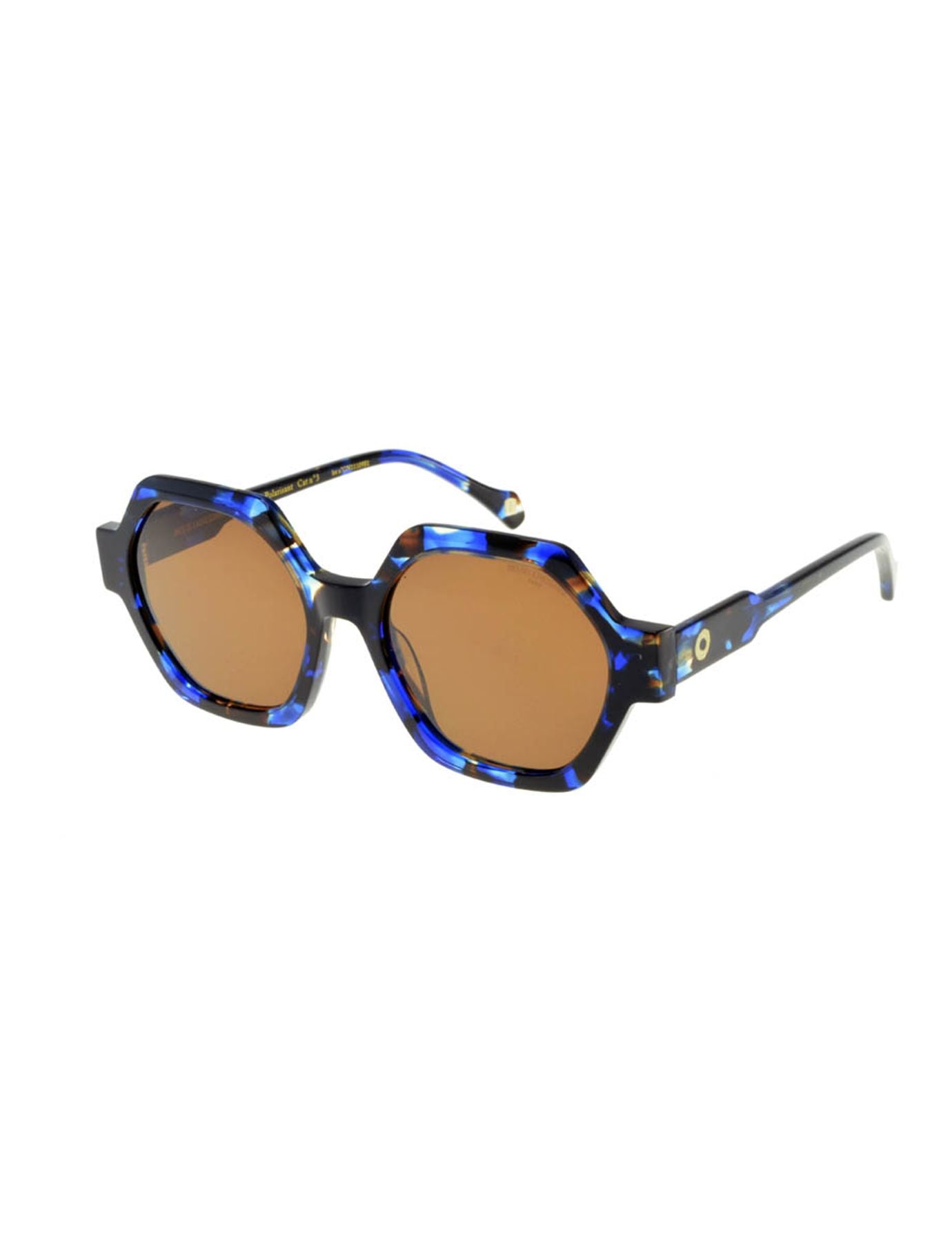 Gafas de sol de carey azul Marion
