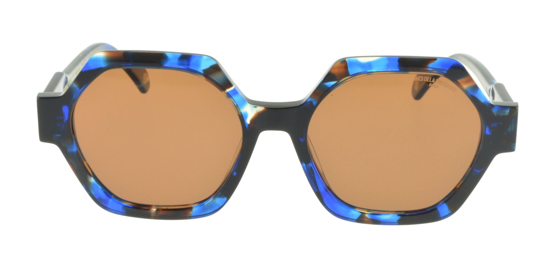 Gafas de sol de carey azul Marion