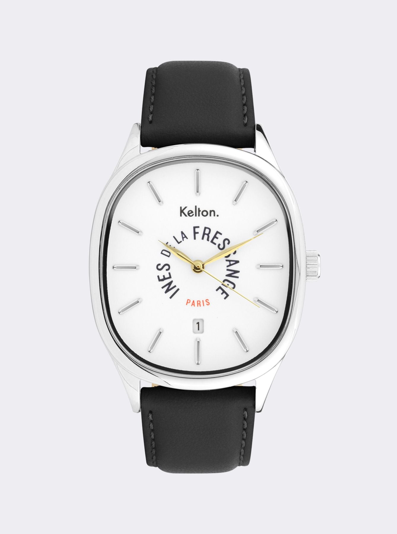 Ines de la Fressange Grande Colorama reloj negro Kelton x Paris