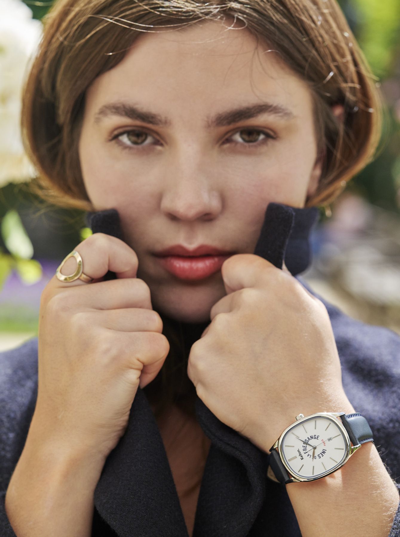 Ines de la Fressange Grande Colorama reloj negro Kelton x Paris