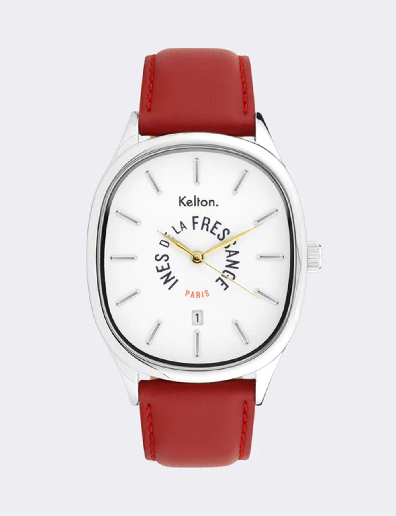 Grande Colorama red watch Kelton x Ines de la Fressange Paris