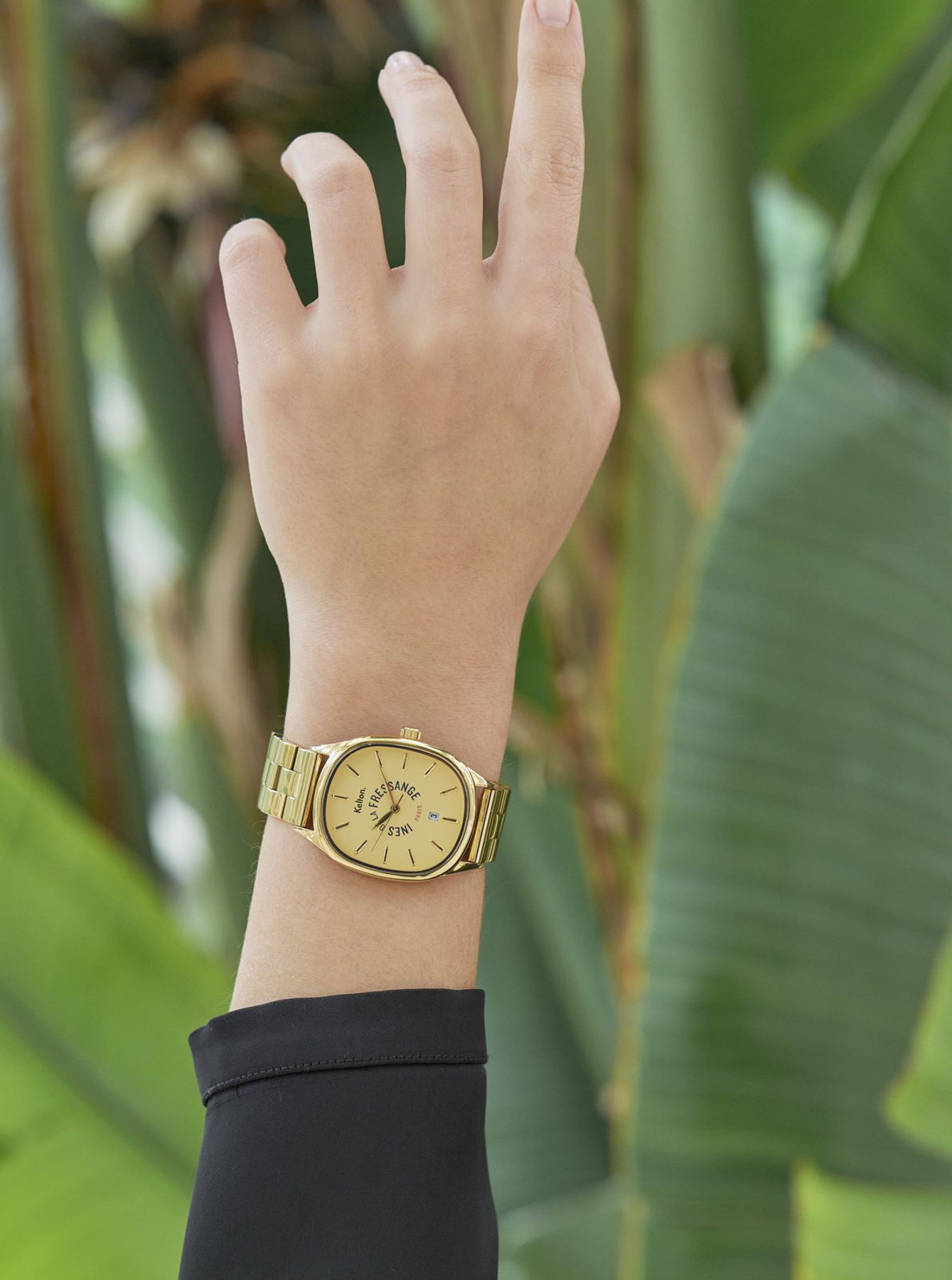 Grande Colorama gold watch Kelton x Ines de la Fressange Paris