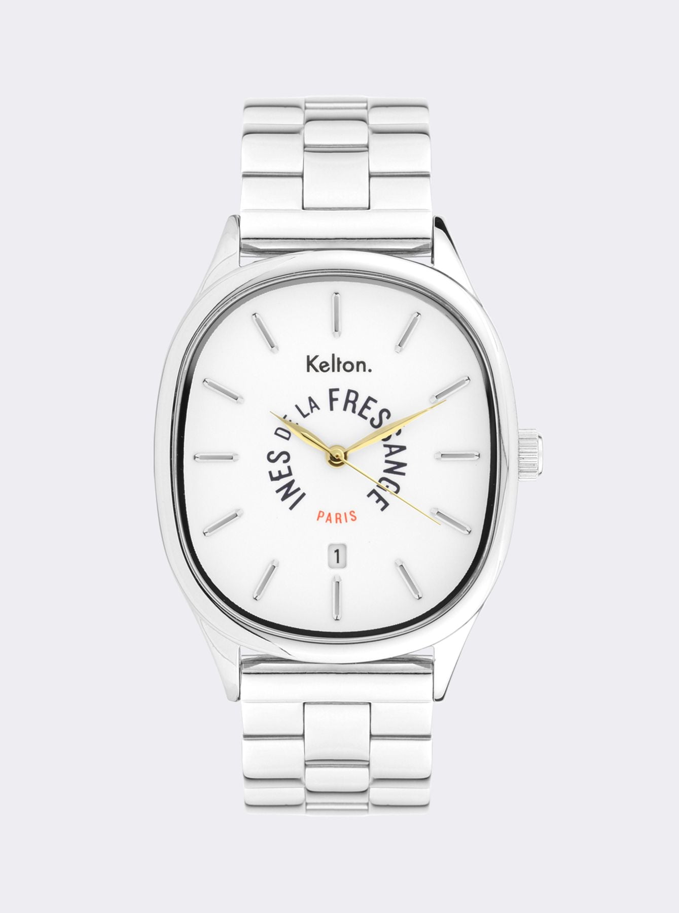 Grande Colorama silver watch Kelton x Ines de la Fressange Paris