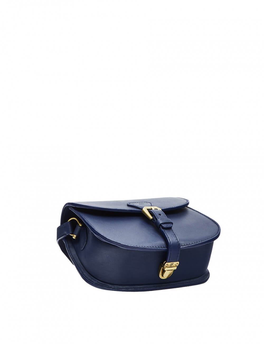 Borsa Baby Flâneur in pelle blu navy