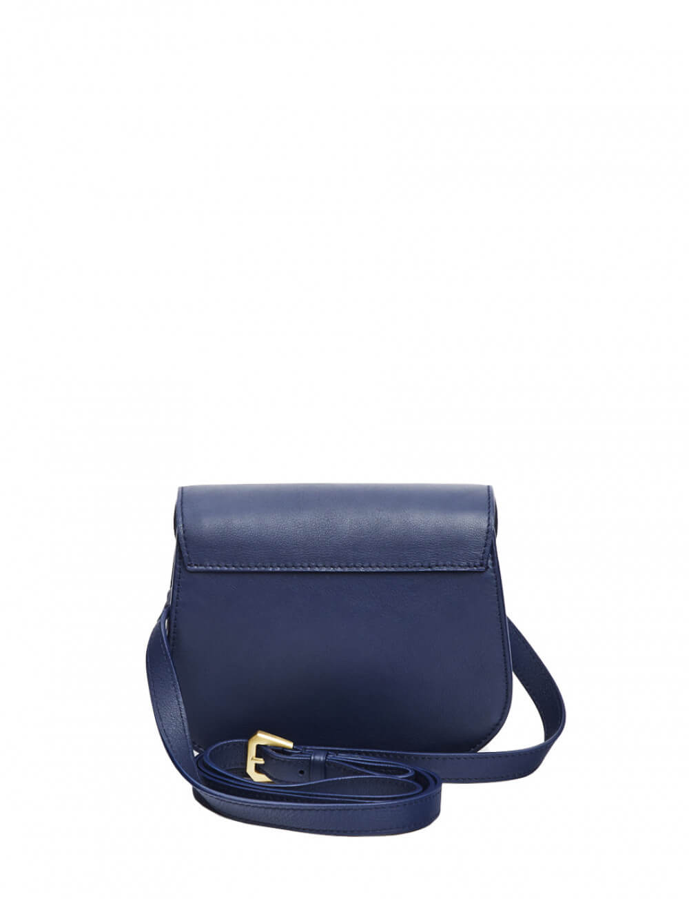Borsa Baby Flâneur in pelle blu navy