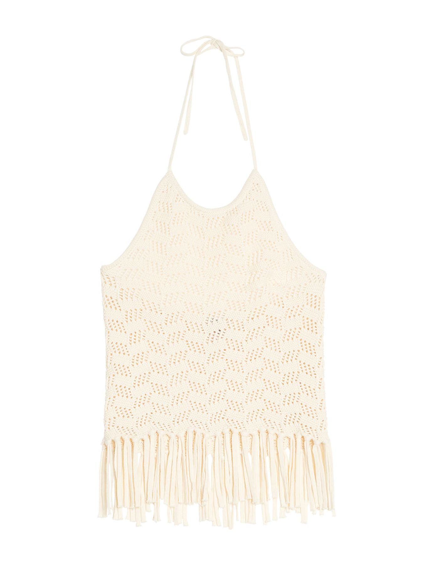 Top de ganchillo crudo Eliane